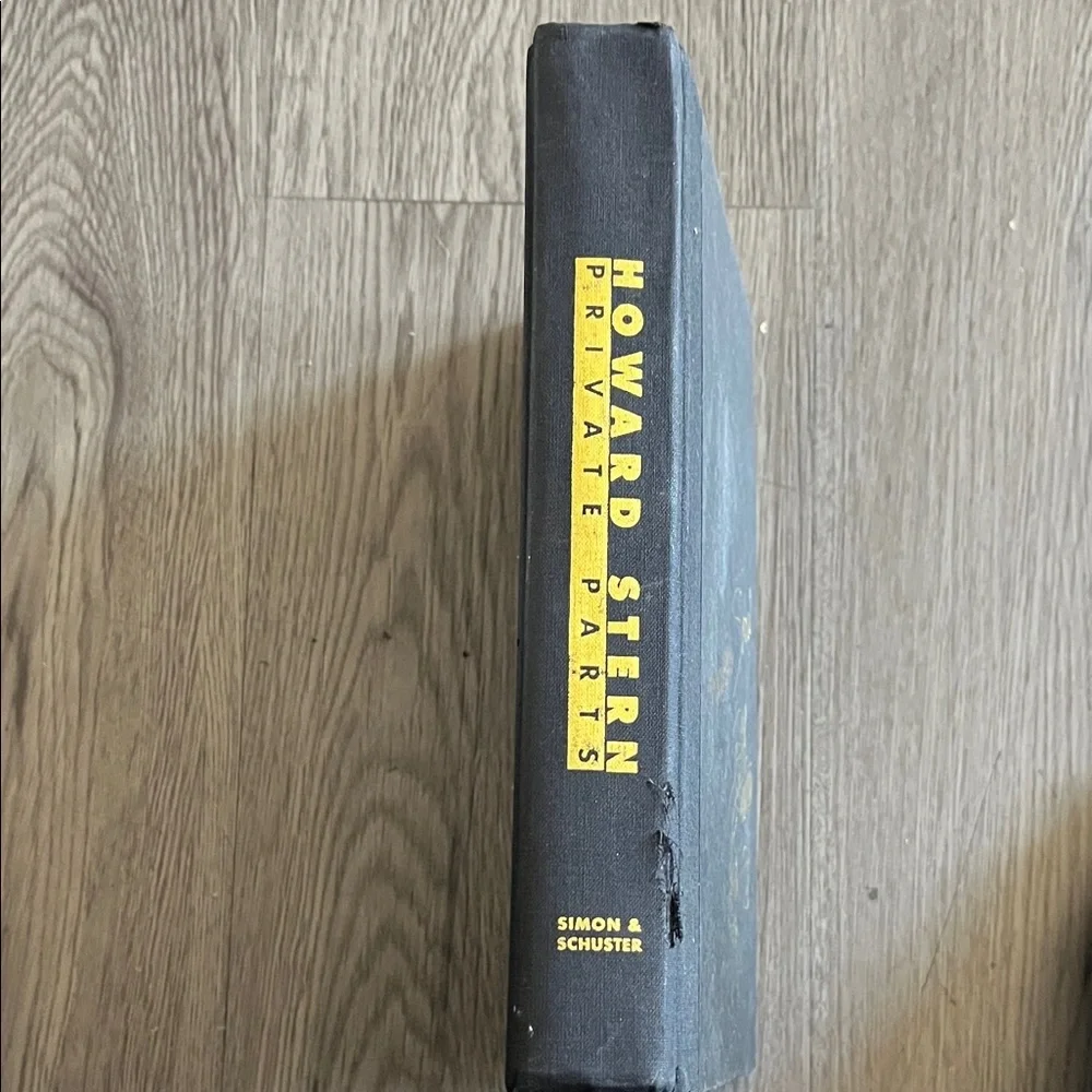 Howard Stern Book with Yellow Line Art Accent